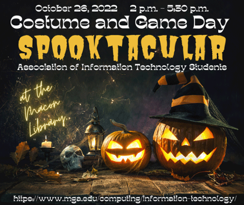 Costume & Game Day Spooktacular flyer.